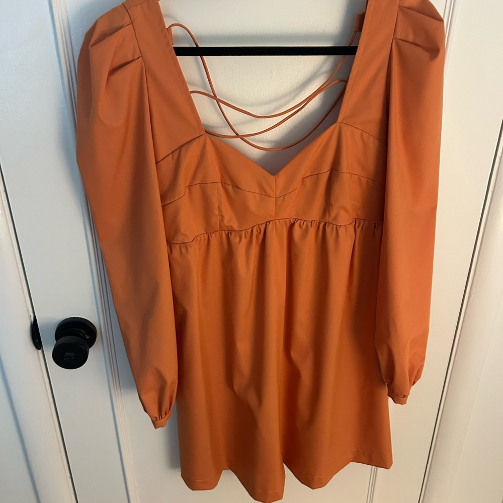 Orange dress